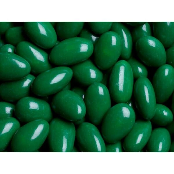 Koppers Chocolate Jordan Almonds - Kelly Green: 5LB Bag 1 Koppers Chocolate Jordan Almonds - Kelly Green: 5LB Bag