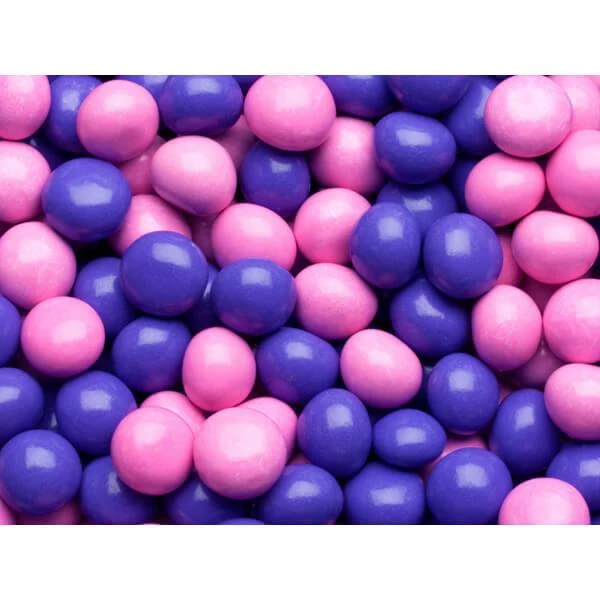 Koppers Pink & Purple Chocolate Crisps Candy Balls: 5LB Bag 1 Koppers Pink & Purple Chocolate Crisps Candy Balls: 5LB Bag