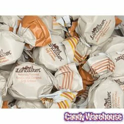 Lancaster Soft Cremes - Caramel, Vanilla, And Butterscotch - Caramel Candy: 2.5LB Gift Tin -US Model Figures Sales lancaster soft cremes caramel vanilla and butterscotch caramel candy 2 5lb gift tin candy warehouse 6