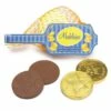 Madelaine Chanukah Gelt Gold Foiled Milk Chocolate Coins In Mesh Bags: 24-Piece Tub