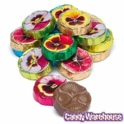 Madelaine Foiled Milk Chocolate Flower Wafers - Pansies: 5LB Bag -US Model Figures Sales madelaine foiled milk chocolate flower wafers pansies 5lb bag candy warehouse 4 729ccb97 bb73 4d8a 9ae7 d07b48b36a28