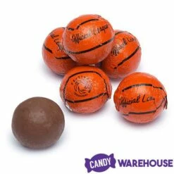 Madelaine Foiled Milk Chocolate Sports Balls 2-Ounce Mesh Bags - Basketball: 24-Piece Tub -US Model Figures Sales madelaine foiled milk chocolate sports balls 2 ounce mesh bags basketball 24 piece tub candy warehouse 3