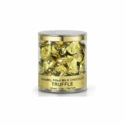 Madelaine Gold Foiled Caramel Filled Chocolate Truffles: 30-Piece Tub -US Model Figures Sales madelaine gold foiled caramel filled chocolate truffles 30 piece tub candy warehouse 4