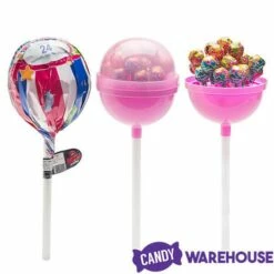 Mega Lollipops Giant Suckers: 6-Piece Display -US Model Figures Sales mega lollipops giant suckers 6 piece display candy warehouse 6