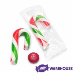 Mini Candy Canes - Red, Green, And White: 100-Piece Tub -US Model Figures Sales mini candy canes red green and white 100 piece tub candy warehouse 8