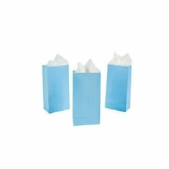 Mini Candy Treat Bags - Light Blue: 24-Piece Bag -US Model Figures Sales mini candy treat bags light blue 24 piece bag candy warehouse 4