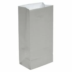 Mini Candy Treat Bags - Silver: 24-Piece Bag