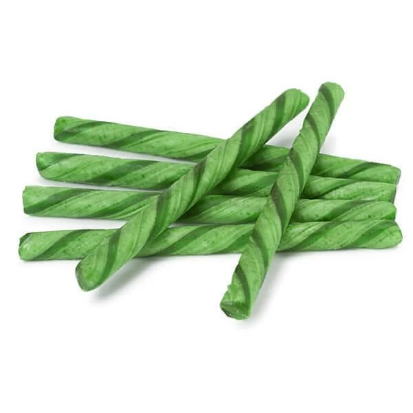 Old Fashioned Hard Candy Sticks - Spearmint: 80-Piece Box 1 Old Fashioned Hard Candy Sticks - Spearmint: 80-Piece Box