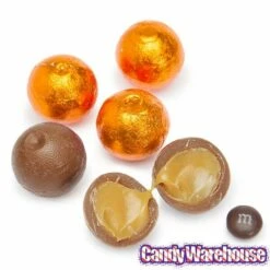 Palmer Foiled Caramel Filled Chocolate Candy Balls - Orange: 5LB Bag -US Model Figures Sales palmer foiled caramel filled chocolate candy balls orange 5lb bag candy warehouse 4