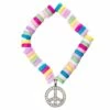Peace Pendant Candy Bracelet