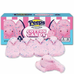 Peeps Marshmallow Chicks Candy - Cotton Candy: 5-Piece Pack