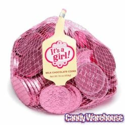 Pink Foiled Baby Girl Milk Chocolate Coins: 1LB Bag 6 Pink Foiled Baby Girl Milk Chocolate Coins: 1LB Bag -US Model Figures Sales pink foiled baby girl milk chocolate coins 1lb bag candy warehouse 3 cd30f28c 6e88 434e bc13 30ea3ee8a5be
