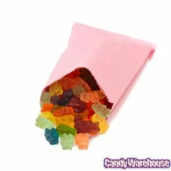 Pink Gourmet Candy Bags: 100-Piece Pack -US Model Figures Sales pink gourmet candy bags 100 piece pack candy warehouse 3