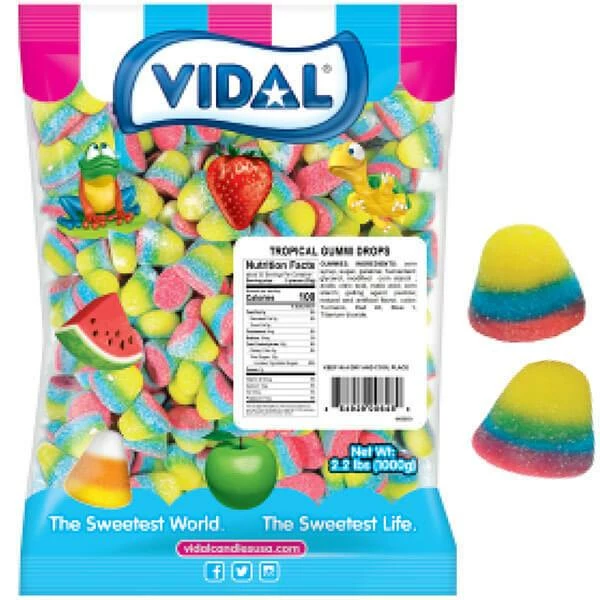 Pufflettes Gummy Bites - Tropical Rainbow: 1KG Bag 5 Pufflettes Gummy Bites - Tropical Rainbow: 1KG Bag - Image 5