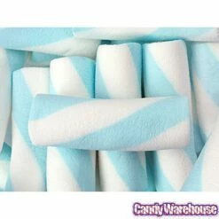Puffy Poles Jumbo Marshmallow Twists - Blueberry: 1KG Bag -US Model Figures Sales puffy poles jumbo marshmallow twists blueberry 1kg bag candy warehouse 4