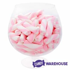 Puffy Poles Jumbo Marshmallow Twists - Strawberry: 1KG Bag -US Model Figures Sales puffy poles jumbo marshmallow twists strawberry 1kg bag candy warehouse 3