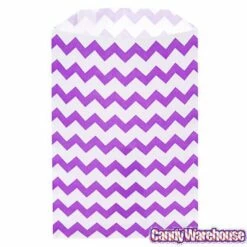 Purple Chevron Stripe Candy Bags: 25-Piece Pack -US Model Figures Sales purple chevron stripe candy bags 25 piece pack candy warehouse 4