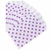 Purple Polka Dot Candy Bags: 25-Piece Pack