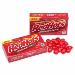 Red Hots Candy Mini Packs: 24-Piece Box