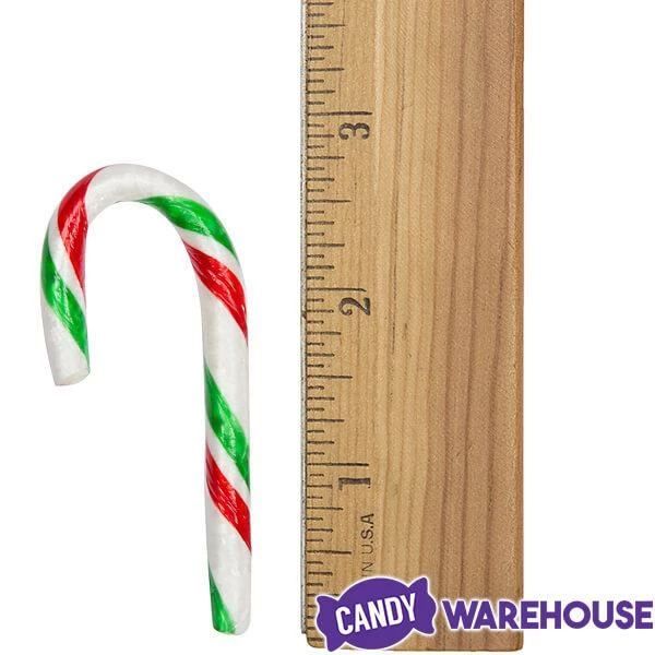 Red, White, And Green Peppermint Mini Candy Canes: 200-Piece Tub 6 Red, White, And Green Peppermint Mini Candy Canes: 200-Piece Tub - Image 6