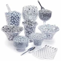 Silver Premium Candy Buffet Kit: 25 To 50 Guests