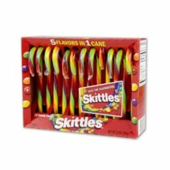Skittles Candy Canes: 12-Piece Box