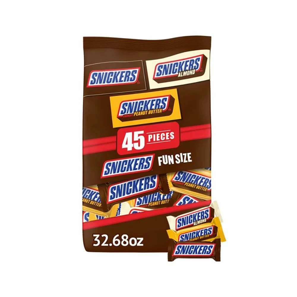 Snickers Fun Size Candy Bars Assortment: 45-Piece Bag 7 Snickers Fun Size Candy Bars Assortment: 45-Piece Bag - Image 7