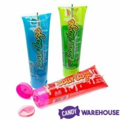 Sour Ooze Tube Liquid Candy Dispensers: 12-Piece Box -US Model Figures Sales sour ooze tube liquid candy dispensers 12 piece box candy warehouse 3
