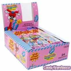 Sour Power Straws Cotton Candy Packs: 24-Piece Box -US Model Figures Sales sour power straws cotton candy packs 24 piece box candy warehouse 3