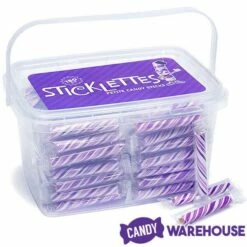 Sticklettes Petite Candy Sticks - Grape: 150-Piece Tub -US Model Figures Sales sticklettes petite candy sticks grape 150 piece tub candy warehouse 3