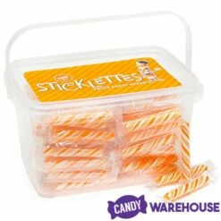 Sticklettes Petite Candy Sticks - Orange: 150-Piece Tub -US Model Figures Sales sticklettes petite candy sticks orange 150 piece tub candy warehouse 3