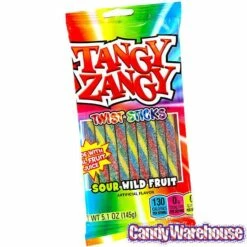 Tangy Zangy Twist Sticks Candy Packs - Sour Wild Fruit: 12-Piece Box -US Model Figures Sales tangy zangy twist sticks candy packs sour wild fruit 12 piece box candy warehouse 4