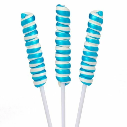 Tesla's Tiny Twist Pops - Blue Raspberry: 48-Piece Jar -US Model Figures Sales tesla s tiny twist pops blue raspberry 48 piece jar candy warehouse 1