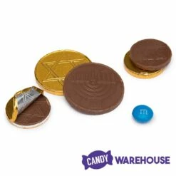 Thompson Hanukkah Gelt Gold Foiled Milk Chocolate Coins 1-Ounce Mesh Bags: 30-Piece Tub -US Model Figures Sales thompson hanukkah gelt gold foiled milk chocolate coins 1 ounce mesh bags 30 piece tub candy warehouse 3