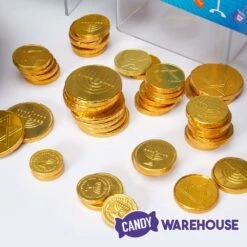 Thompson Hanukkah Gelt Gold Foiled Milk Chocolate Coins 1-Ounce Mesh Bags: 30-Piece Tub -US Model Figures Sales thompson hanukkah gelt gold foiled milk chocolate coins 1 ounce mesh bags 30 piece tub candy warehouse 5