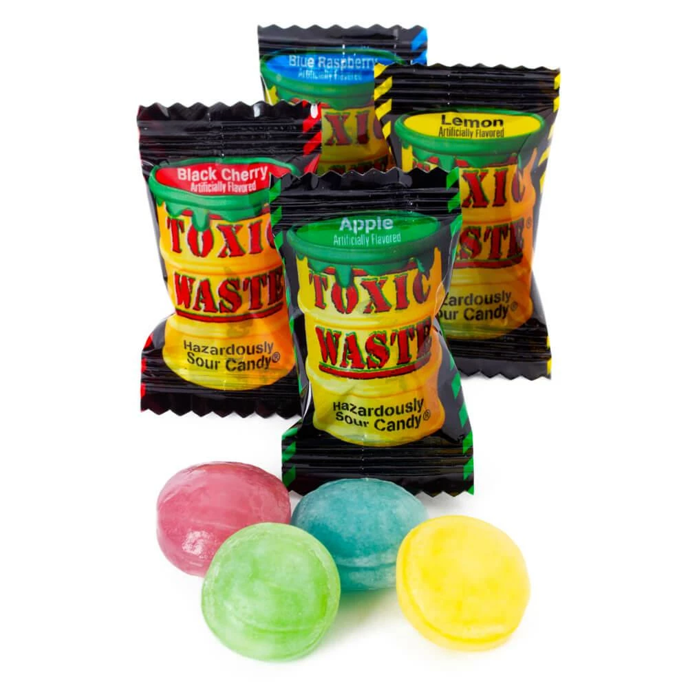 Toxic Waste Sour Candy Packs: 240-Piece Tub 1 Toxic Waste Sour Candy Packs: 240-Piece Tub