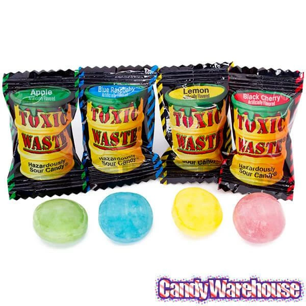 Toxic Waste Sour Candy Packs: 240-Piece Tub 2 Toxic Waste Sour Candy Packs: 240-Piece Tub - Image 2
