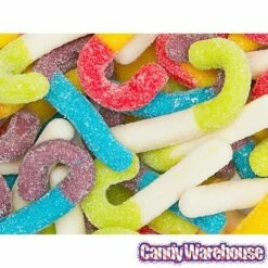 Trolli Sour Brite Mini Canes Jelly Candy Canes: 9-Ounce Bag -US Model Figures Sales trolli sour brite mini canes jelly candy canes 9 ounce bag candy warehouse 5