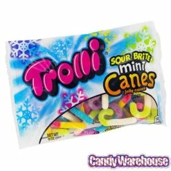 Trolli Sour Brite Mini Canes Jelly Candy Canes: 9-Ounce Bag -US Model Figures Sales trolli sour brite mini canes jelly candy canes 9 ounce bag candy warehouse 6