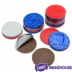 USA Patriotic Foiled Milk Chocolate Coins: 1LB Bag 7 USA Patriotic Foiled Milk Chocolate Coins: 1LB Bag -US Model Figures Sales usa patriotic foiled milk chocolate coins 1lb bag candy warehouse 4