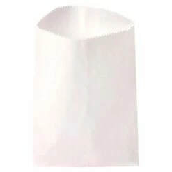 White Gourmet Candy Bags: 100-Piece Pack