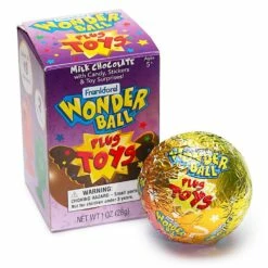 Wonderball Milk Chocolate Balls Filled With Candy, Stickers, And Toy Surprises: 10-Piece Display