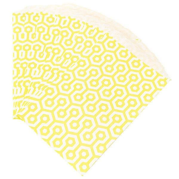 Yellow Honeycomb Candy Bags: 25-Piece Pack 1 Yellow Honeycomb Candy Bags: 25-Piece Pack