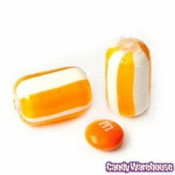 YumJunkie Sassy Cylinders Orange Striped Hard Candy: 5LB Bag -US Model Figures Sales yumjunkie sassy cylinders orange striped hard candy 5lb bag candy warehouse 4