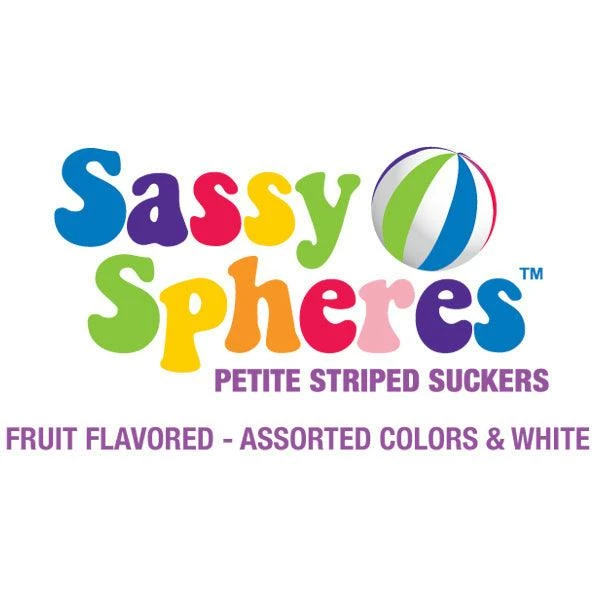 YumJunkie Sassy Spheres Assortment Striped Ball Lollipops - Petite: 150-Piece Bag 2 YumJunkie Sassy Spheres Assortment Striped Ball Lollipops - Petite: 150-Piece Bag - Image 2