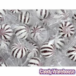 YumJunkie Sassy Spheres Cherry Black Striped Candy Balls - Petite: 5LB Bag -US Model Figures Sales yumjunkie sassy spheres cherry black striped candy balls petite 5lb bag candy warehouse 3