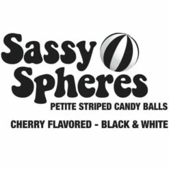 YumJunkie Sassy Spheres Cherry Black Striped Candy Balls - Petite: 5LB Bag -US Model Figures Sales yumjunkie sassy spheres cherry black striped candy balls petite 5lb bag candy warehouse 4