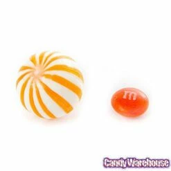 YumJunkie Sassy Spheres Orange Striped Candy Balls: 5LB Bag -US Model Figures Sales yumjunkie sassy spheres orange striped candy balls 5lb bag candy warehouse 4