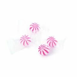 YumJunkie Sassy Spheres Strawberry Pink Striped Candy Balls - Petite: 5LB Bag -US Model Figures Sales yumjunkie sassy spheres strawberry pink striped candy balls petite 5lb bag candy warehouse 3