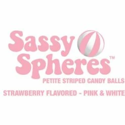 YumJunkie Sassy Spheres Strawberry Pink Striped Candy Balls - Petite: 5LB Bag -US Model Figures Sales yumjunkie sassy spheres strawberry pink striped candy balls petite 5lb bag candy warehouse 6